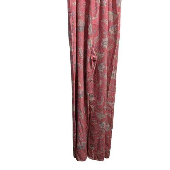 BooHoo Women 6 Paisley Print Wrap Strappy Wide Leg Jumpsuit NWT - Picture 8 of 16